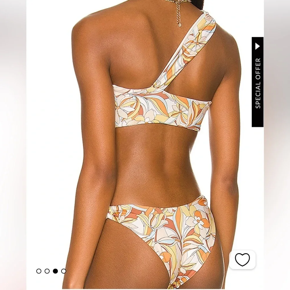 NEW L*Space Mick Bikini Top Jagger Bottom in Souldshine Floral Size XS Nylon